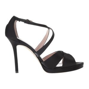 NEW KATE SPADE Vero Cuoio
Black Frances Satin Criss Cross High Heels Pumps 9.5